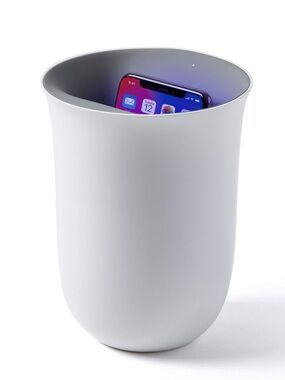 Lexon OBLIO Wireless Charging Station and UV Sanitizer White Like New